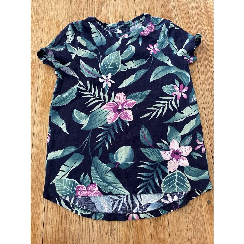 old navy softest tee 8 girl tropical short sleeve pullover